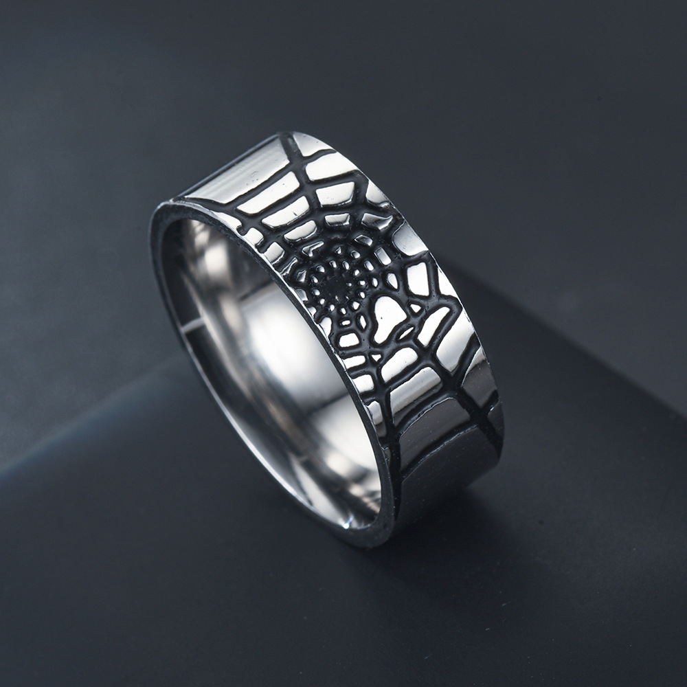 Men Accessories Wedding - الفولاذ المقاوم للصدأ بسيط العنكبوت ويب