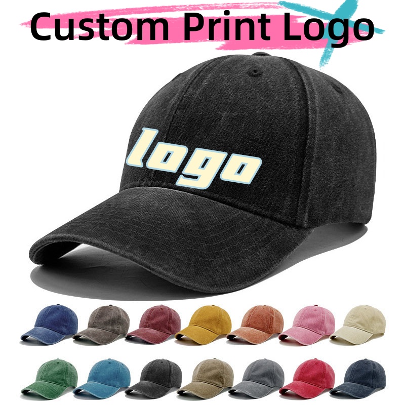 Hat Snapback Cap - تخصيص شعار مطبوع خمر المتعثرة غسلها