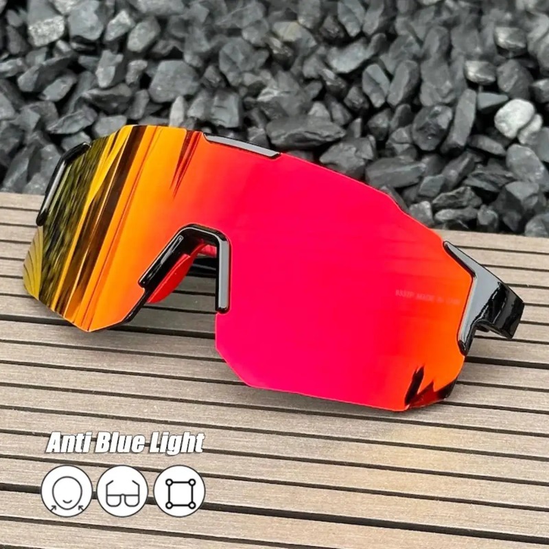 Men'S Accessories Glasses - نظارات شمسية مربعة للدراجات الهوائية بإطار