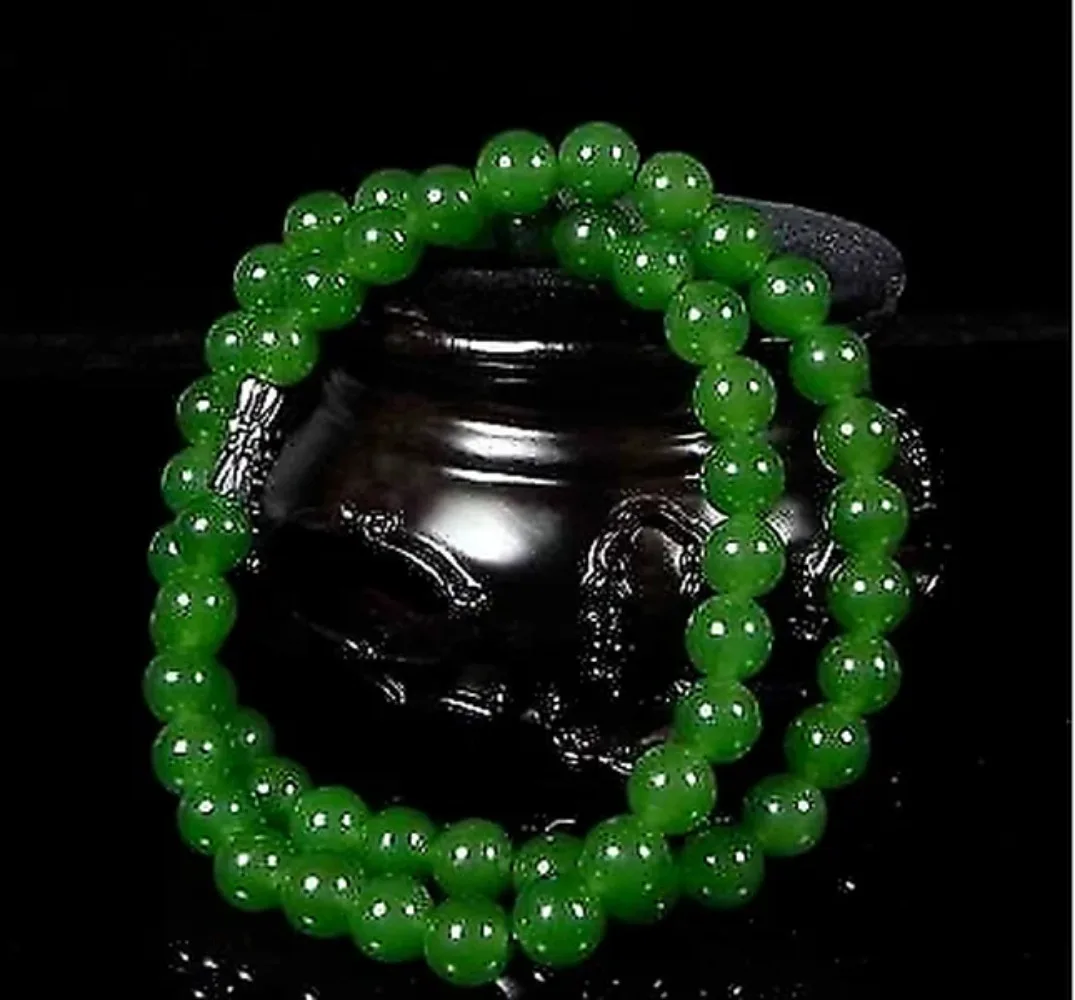 Men Accessories Jewelry - حقيقية الطبيعية الخضراء الخرز قلادة الصينية