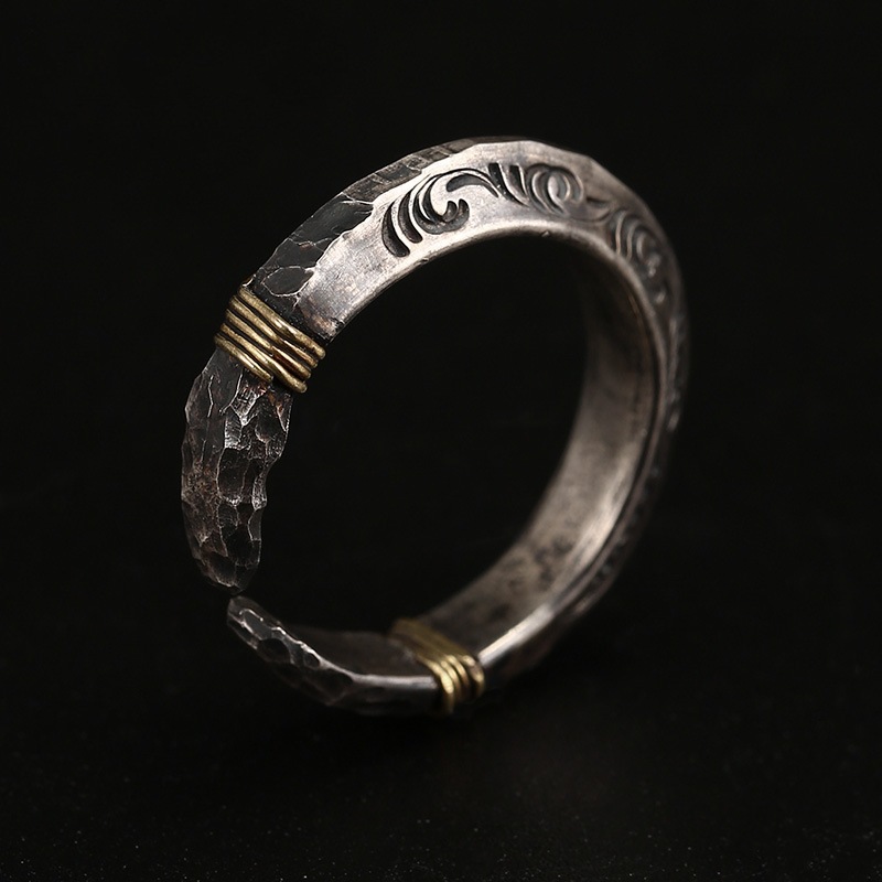 Men Accessories Ideas - خاتم فضة عيار 925 بتصميم أصلي