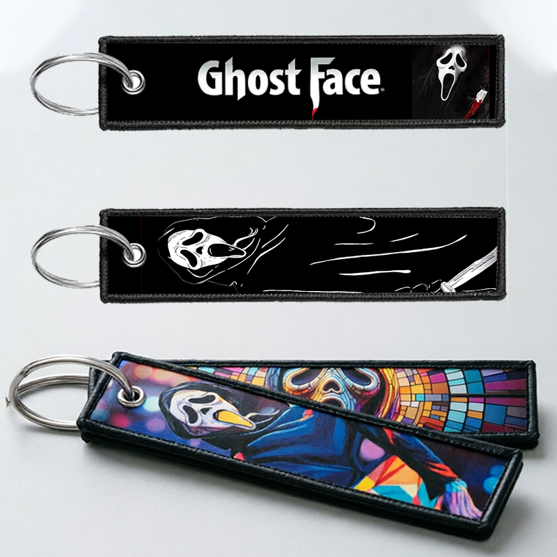 Men Keychain Accessories - سلسلة مفاتيح GHOST FACE للرجال والنساء،