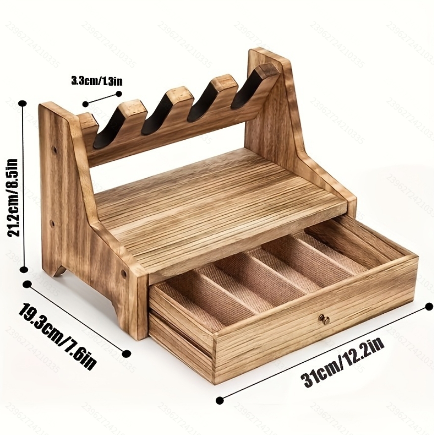 Men Accessories Drawer - حامل تخزين مسدسات مصنوع من الخشب