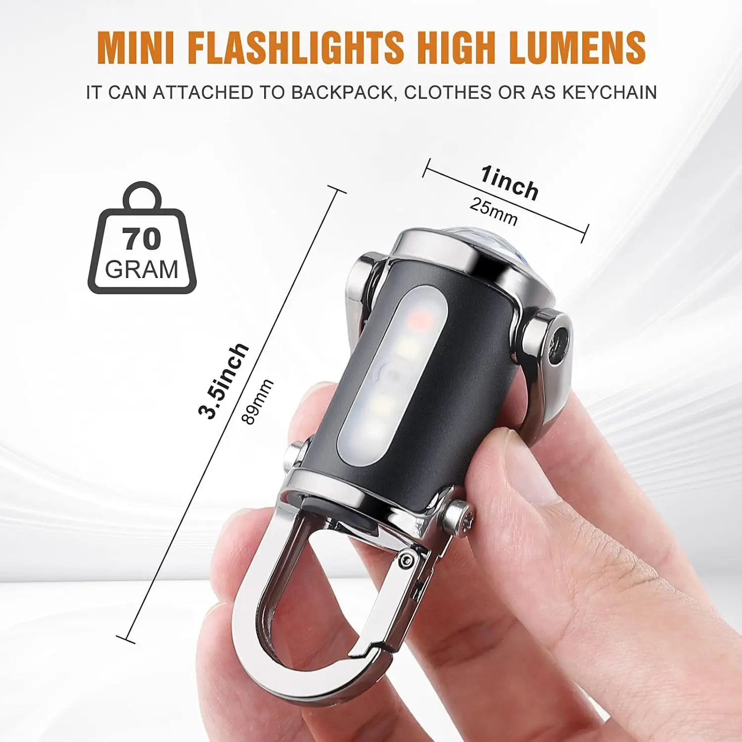 مصباح يدوي صغير بسلسلة مفاتيح  - مراجعة Men Keychain Accessories وسعره