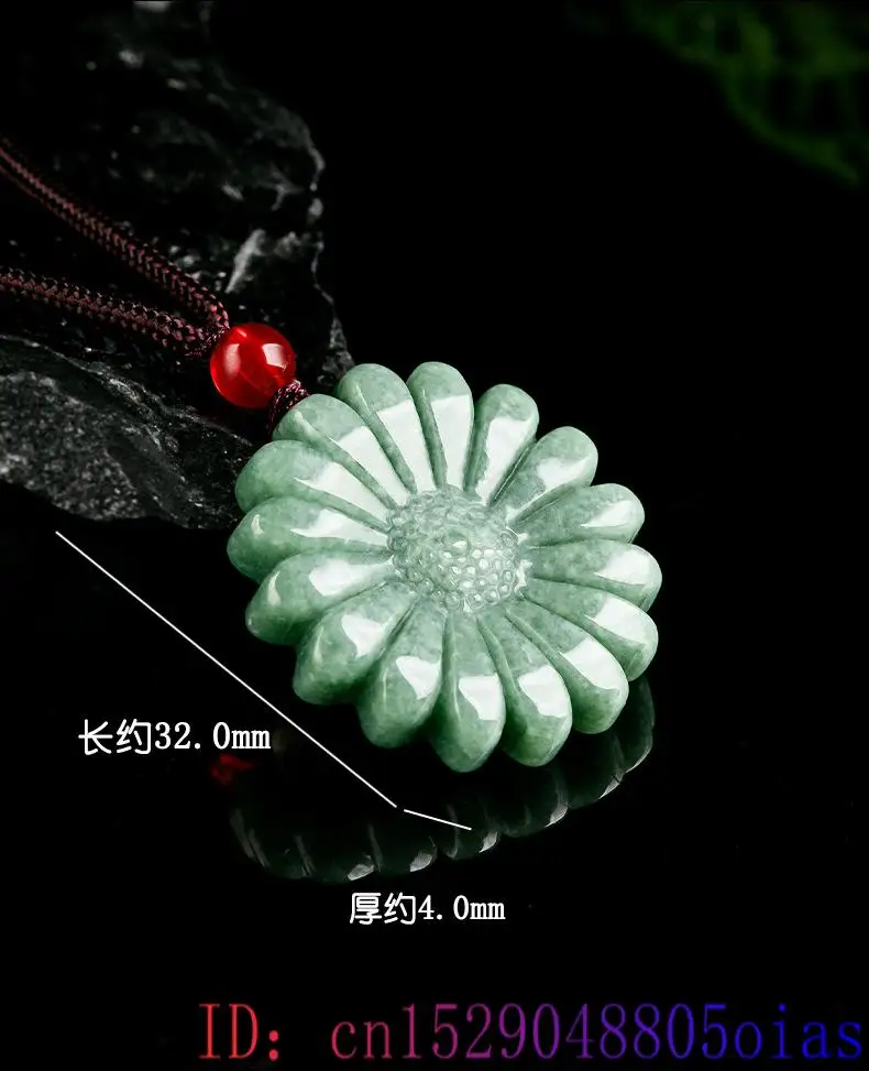 الأخضر الجاديت عباد الشمس قلاد - مراجعة Men Accessories Jewelry وسعره