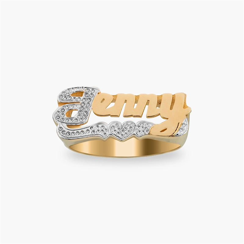 18K خاتم الذهب مع القلب شخصية  - مراجعة Men Accessories Wedding وسعره