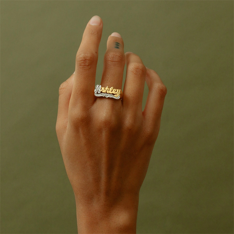 18K خاتم الذهب مع القلب شخصية  - مراجعة Men Accessories Wedding وسعره