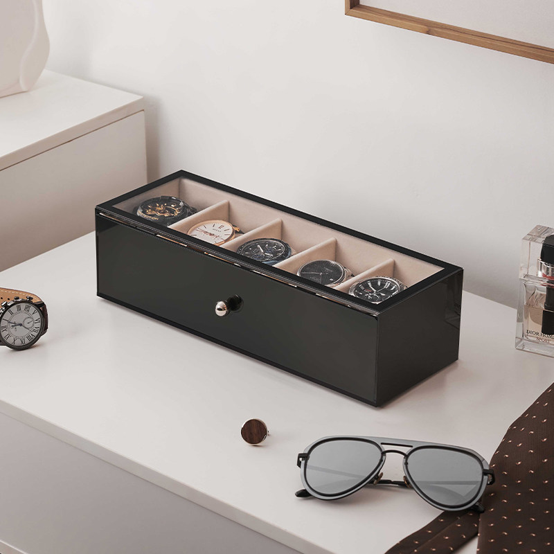 صناديق ساعات بلاستيكية فاخرة ب - مراجعة Men Accessories Drawer وسعره