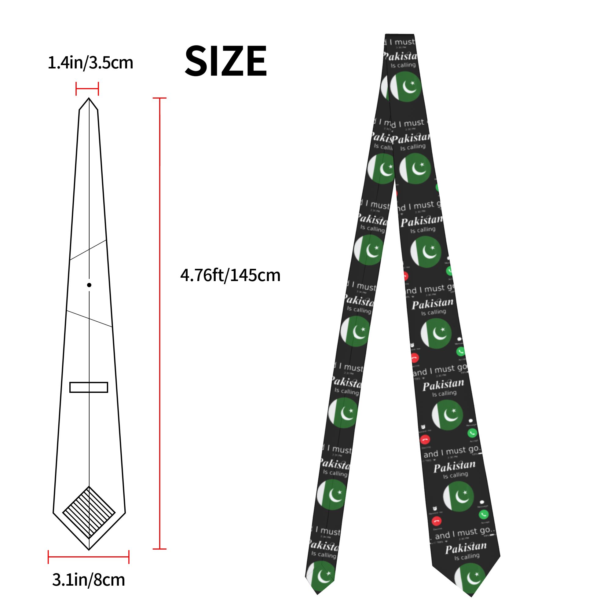 ربطة عنق بعلم باكستان بتصميم ' - مراجعة Men Accessories In Pakistan وسعره