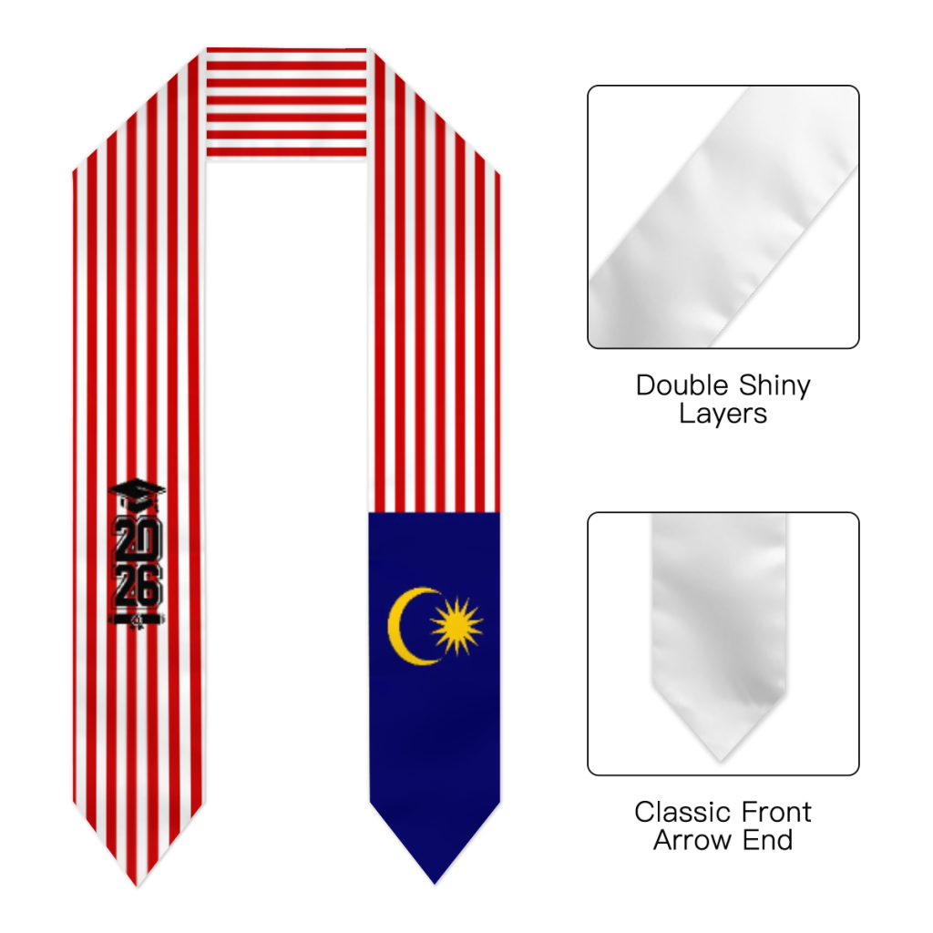 وشاح تخرج علم ماليزيا لدفعة 20 - مراجعة Men'S Accessories Malaysia وسعره